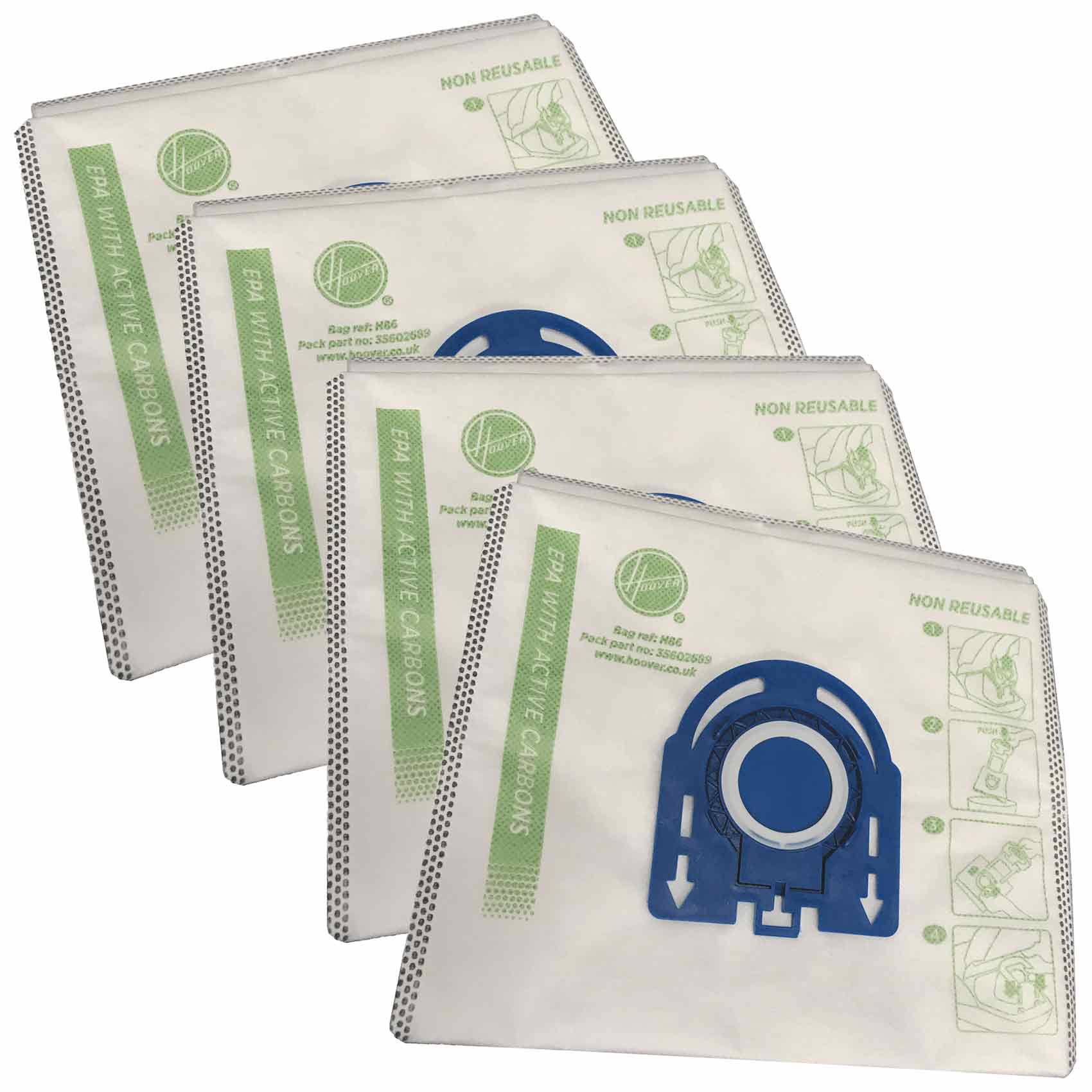 Hoover H86 Microfibre Vacuum Cleaner Bags