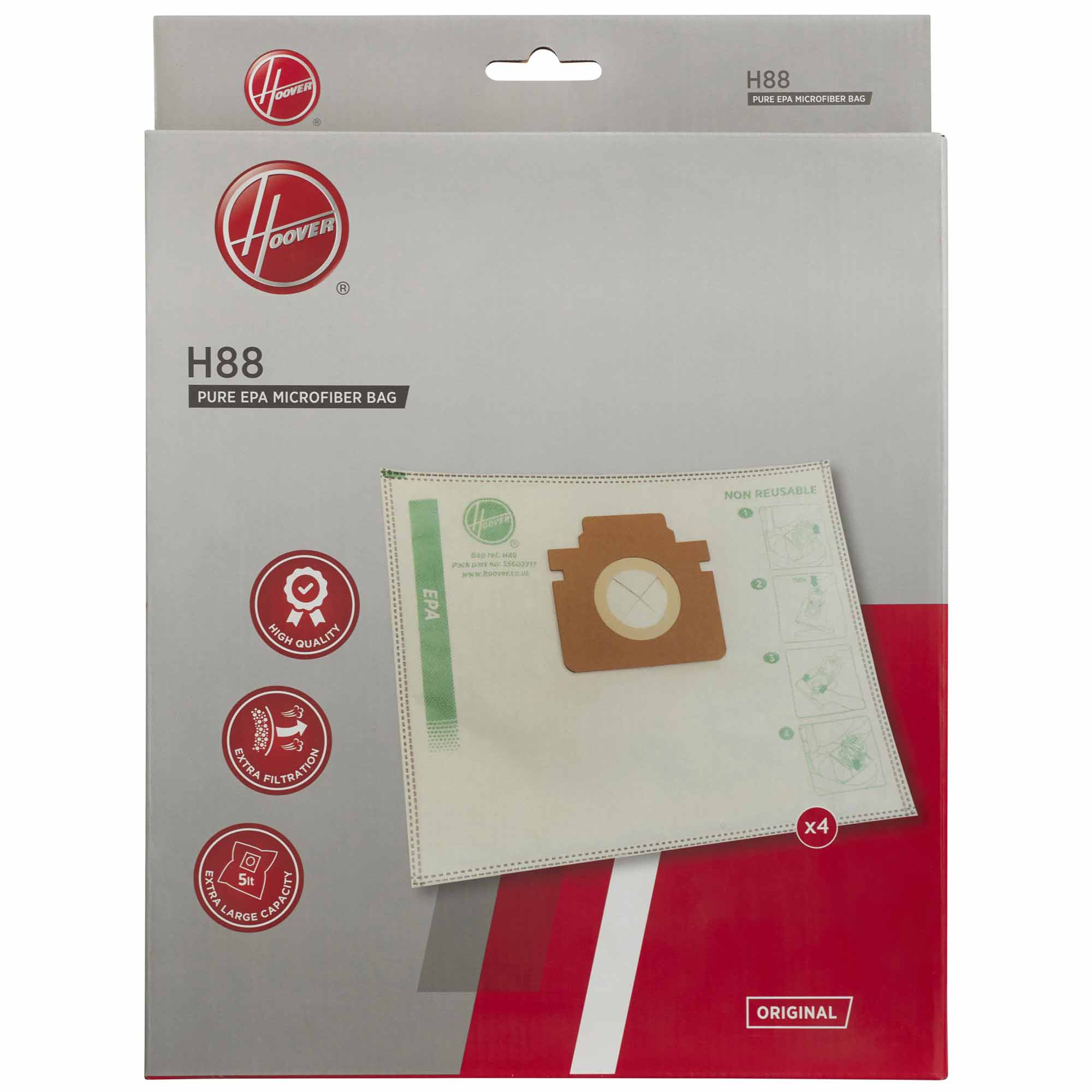 Hoover H88 Microfibre Vacuum Cleaner Bags
