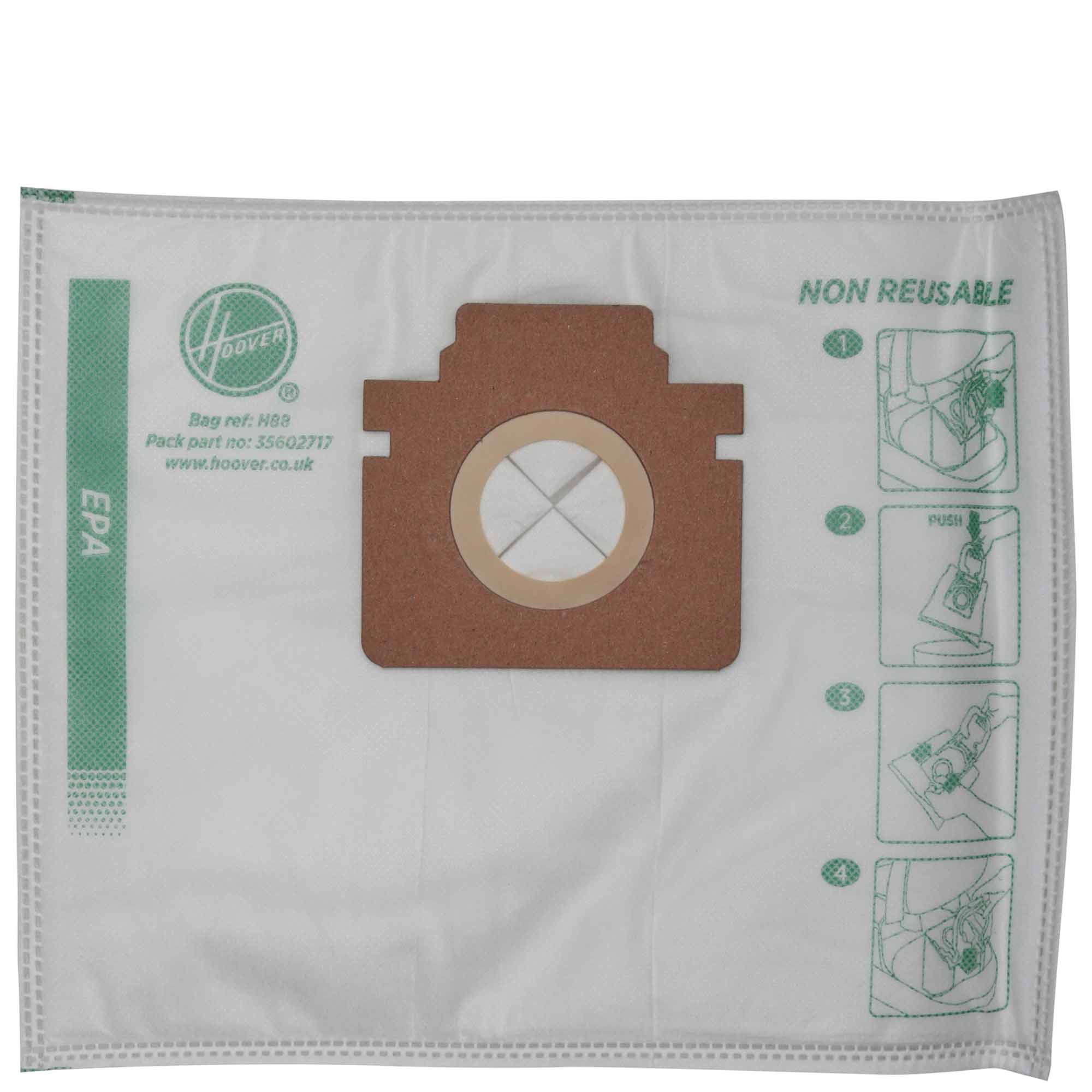 Hoover H88 Microfibre Vacuum Cleaner Bags