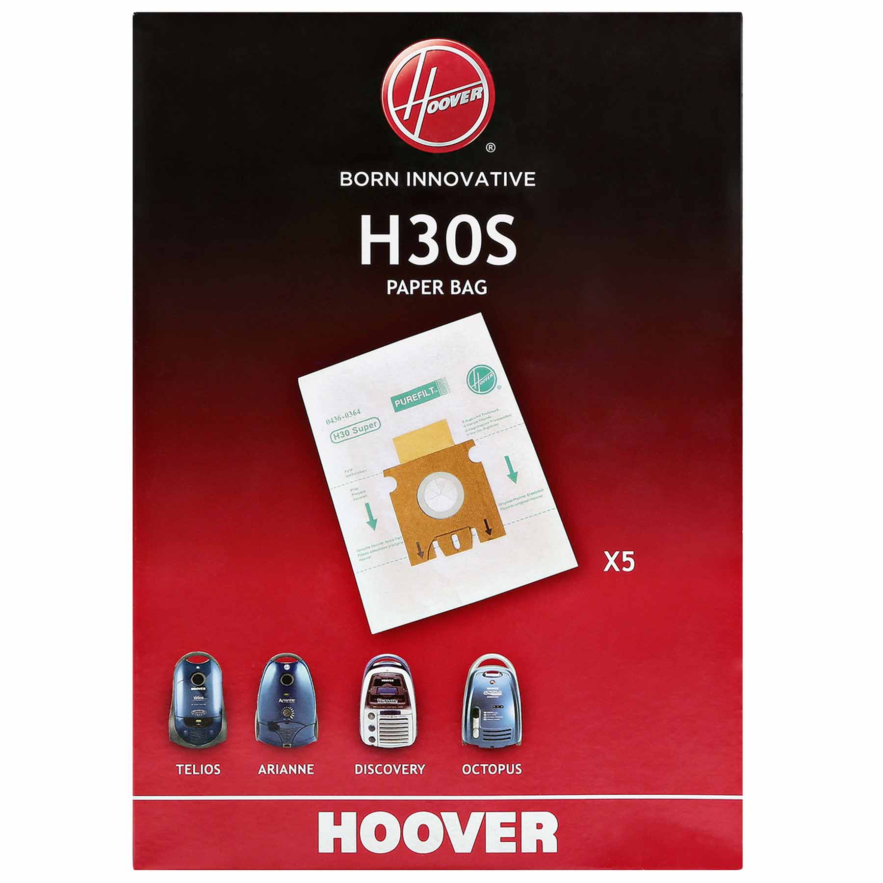 Hoover H30S Nylon Paper Vacuum Cleaner Bags