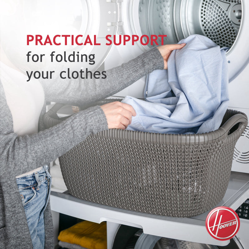 Hoover stacking kit with sliding shelf