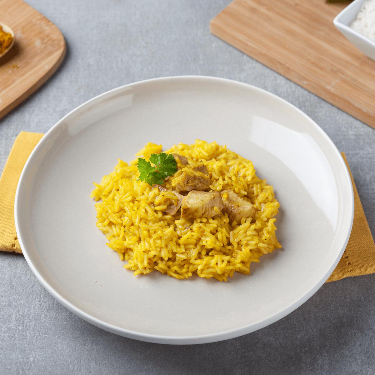 Madras Rice Chicken Madras with rice