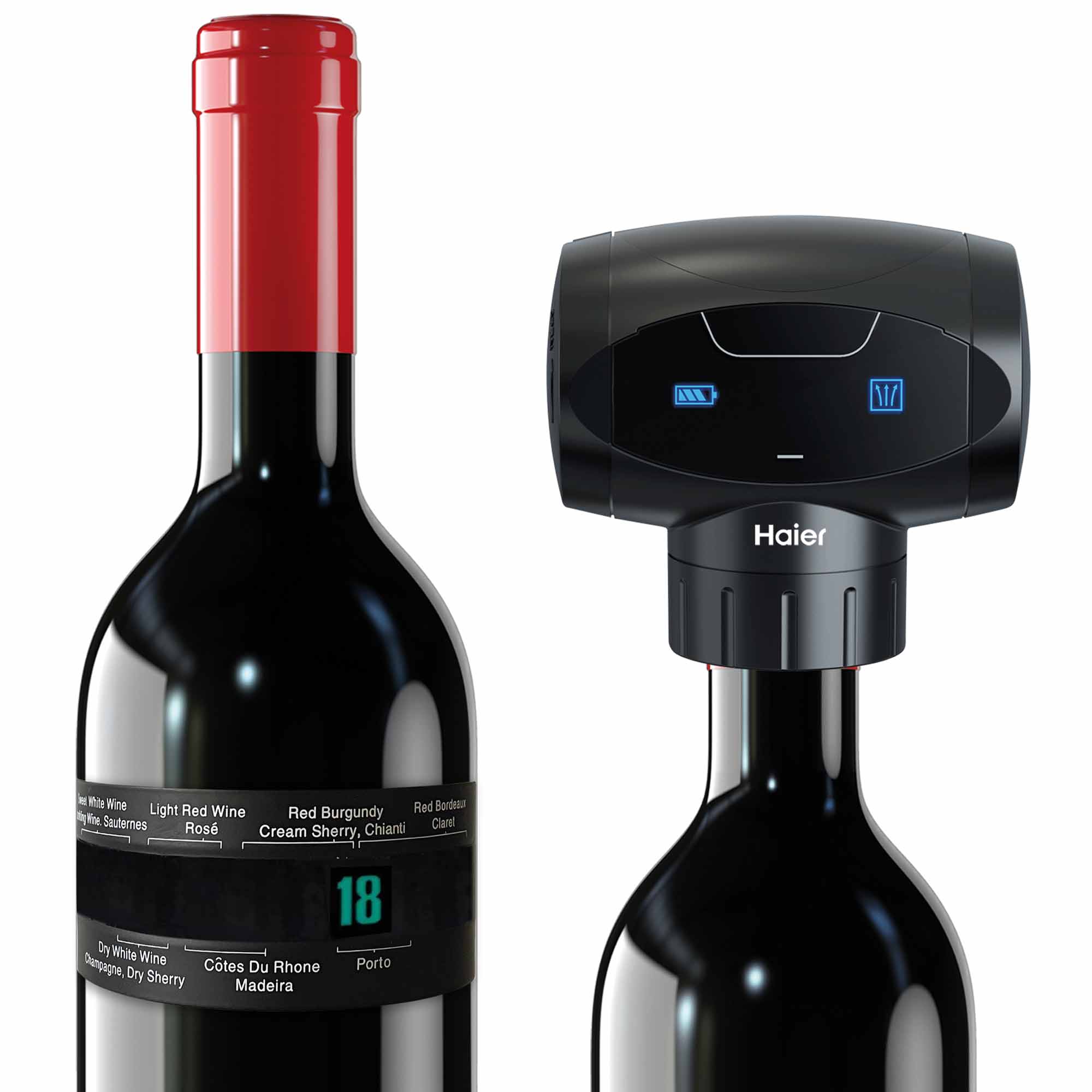 Haier Wine Gift Set: Thermomether - Air Vacuum