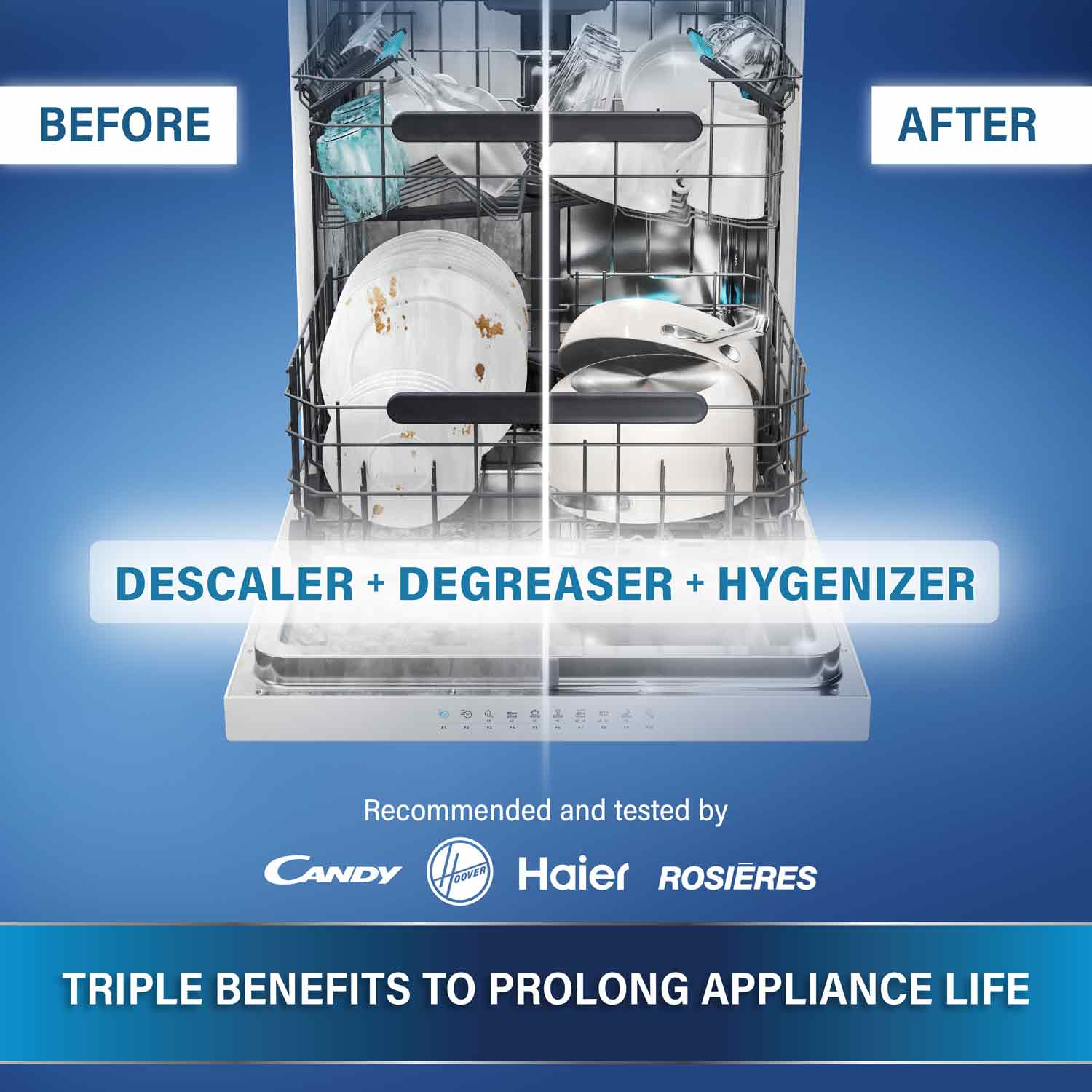 Triple Power Pod Descaler Dishwasher And Washing Machine