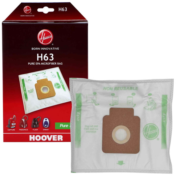 Sacco Aspirabriciole HOOVER H63 PURE HEPA X4 Per Freespace Sprint - Ricambio Ufficiale