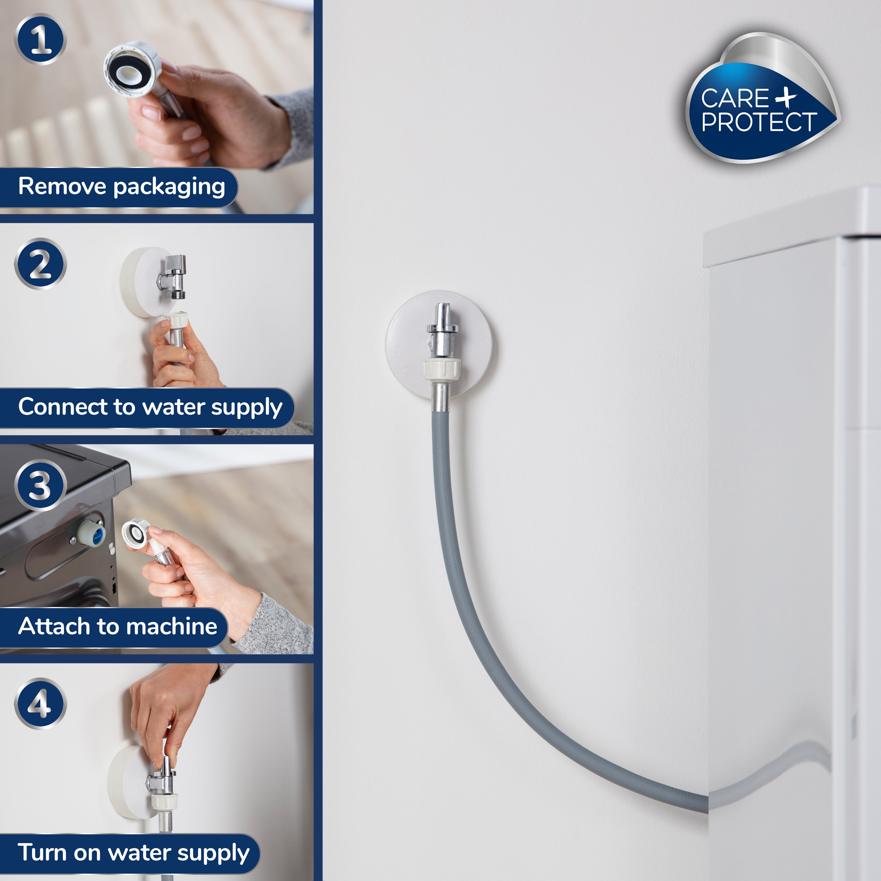 Universal Cold Water Drain Hose 2.5m