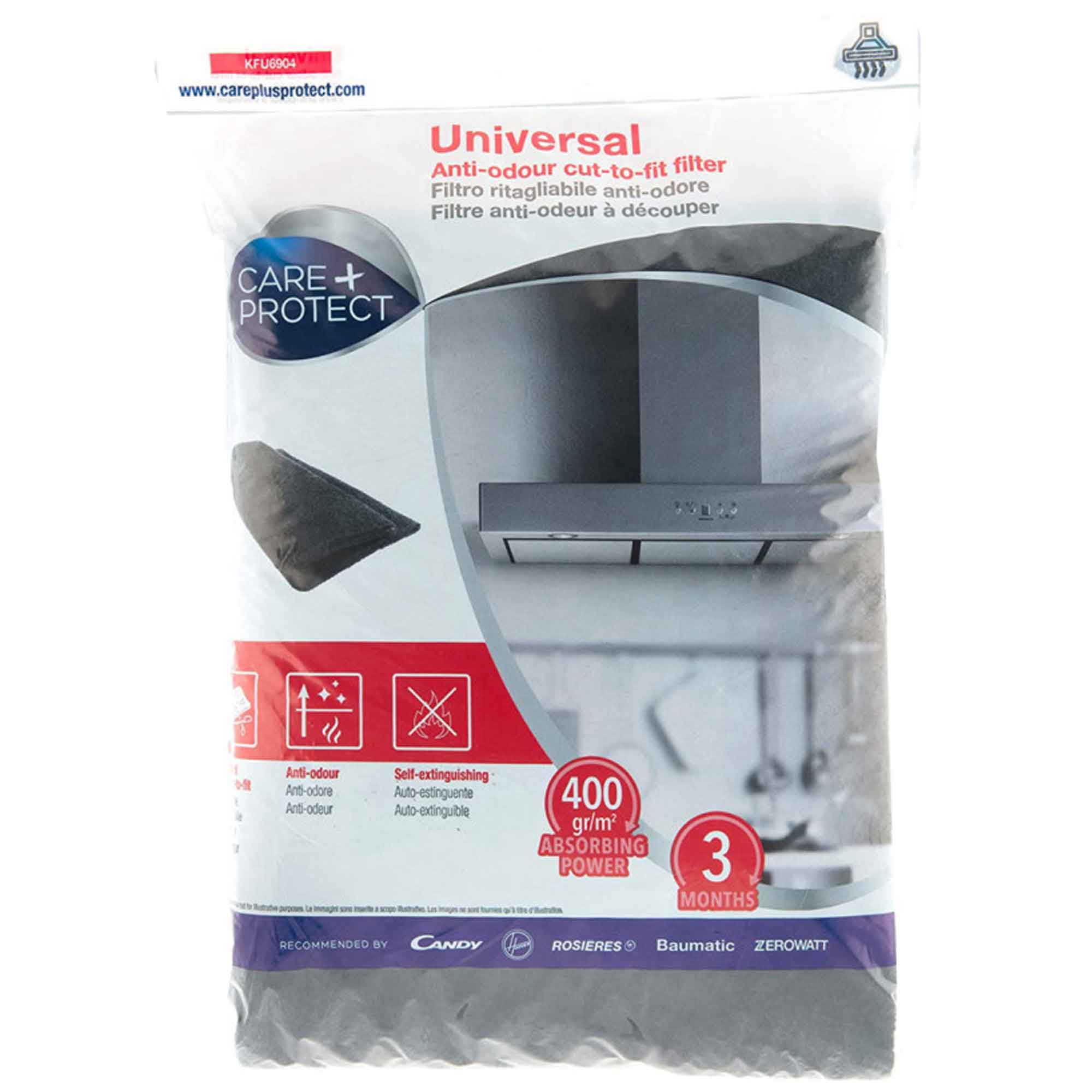 Universal Anti-Odour Cut to Fit Cooker Hood Filter - MyCarePlusProtect