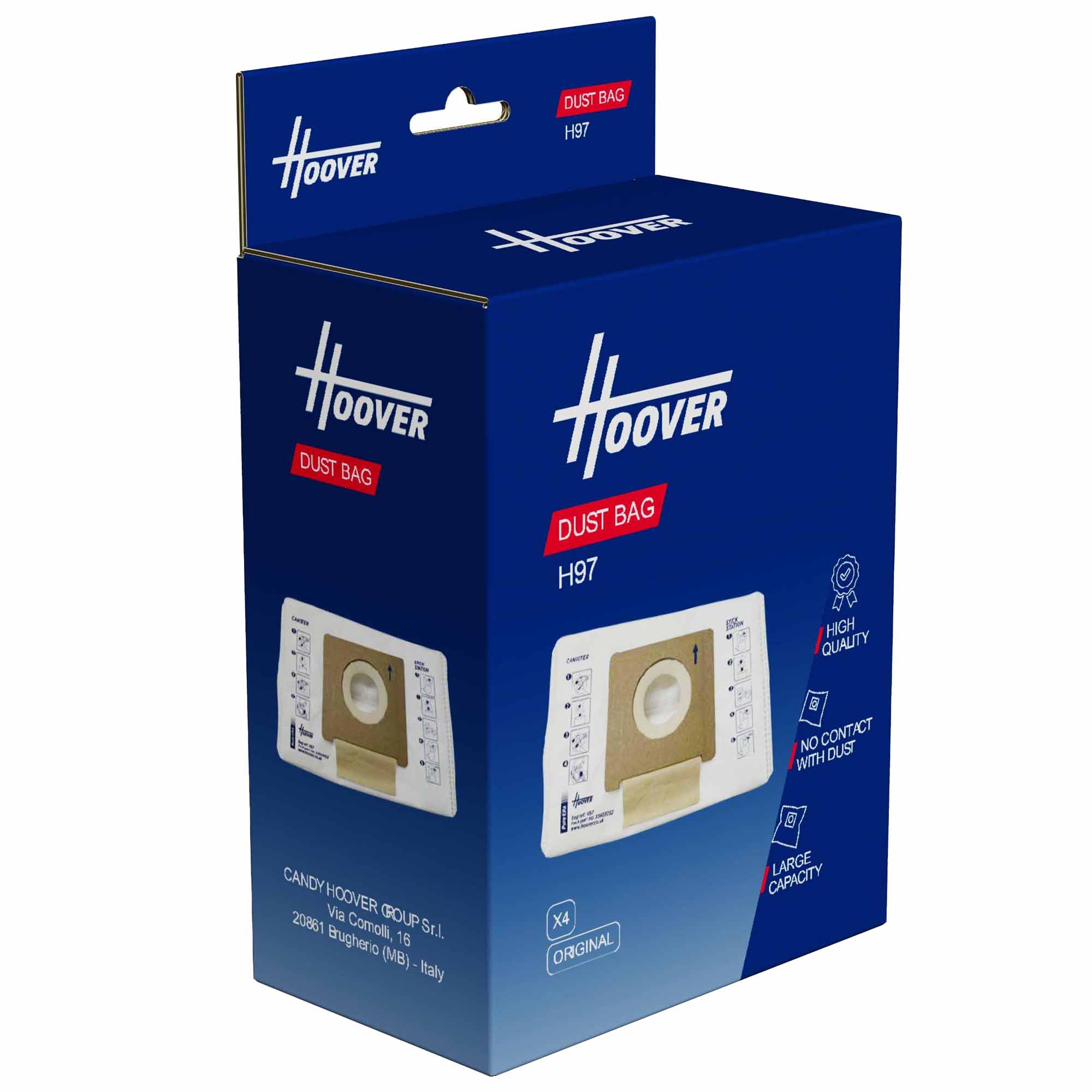 Hoover H97 Microfibre Vacuum Cleaner Bags