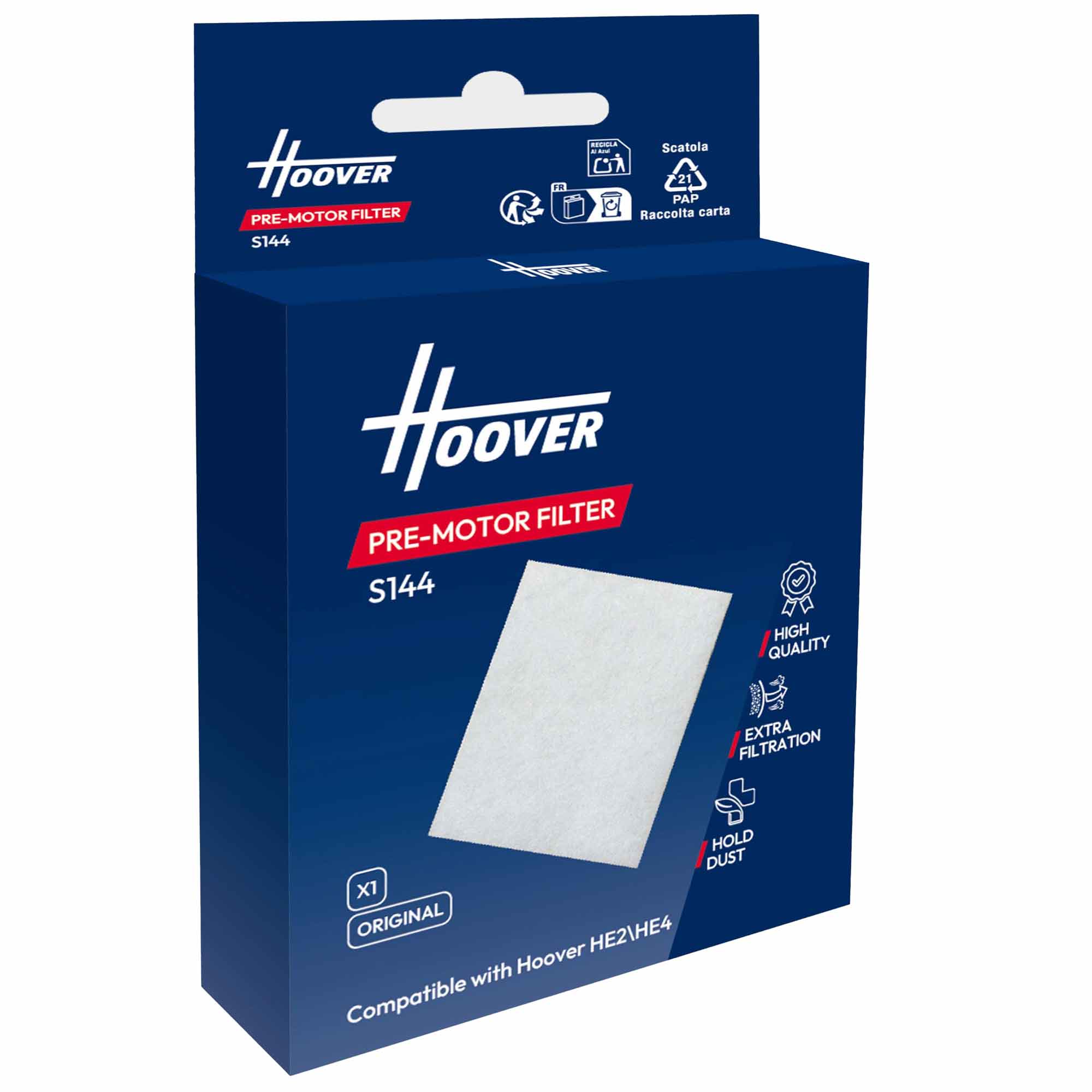 Hoover S144 Vaccum Cleaner Filter Kit