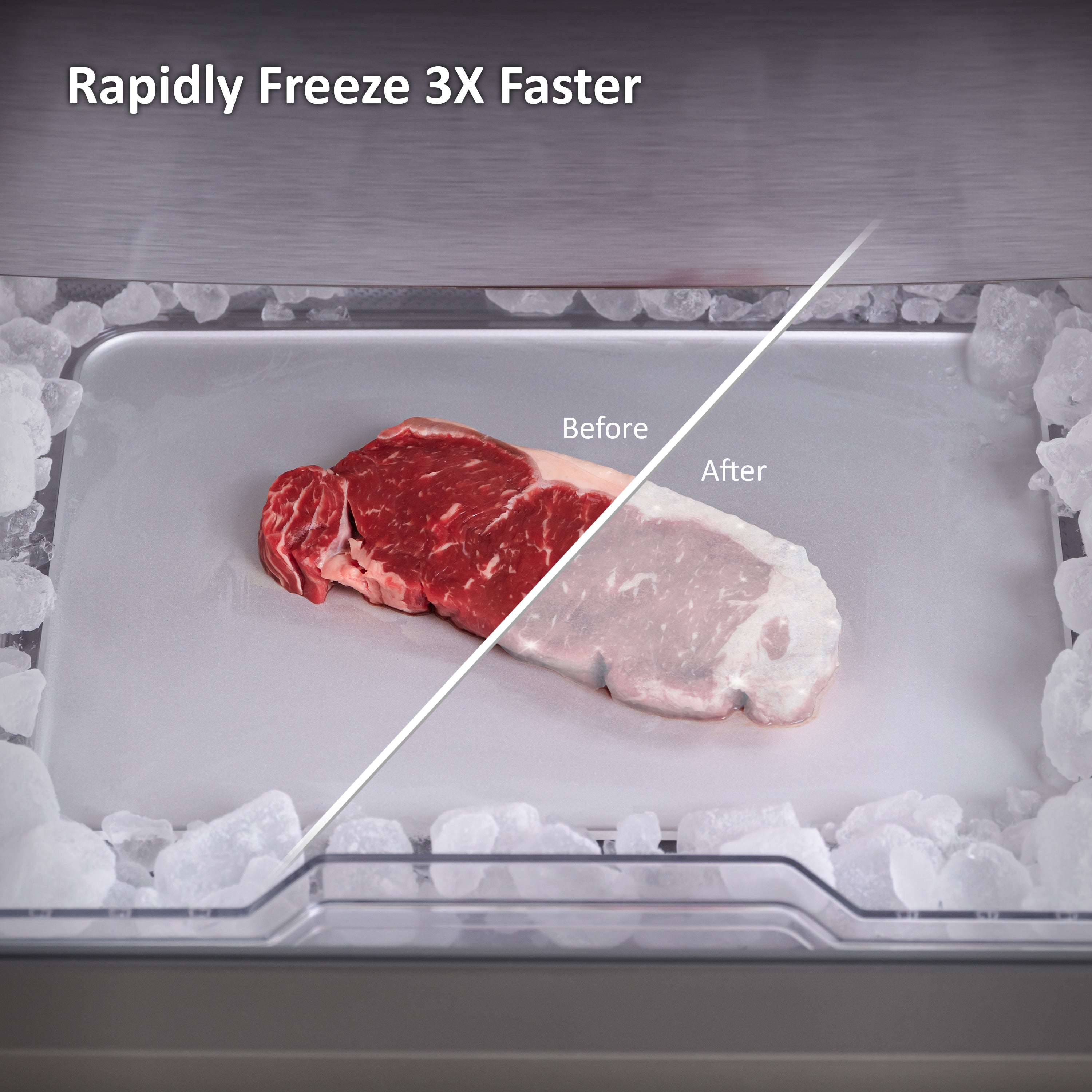 Haier Fresher Pad, Aluminum Tray for Freezer, Accelerates Food Freezing & Defrosting