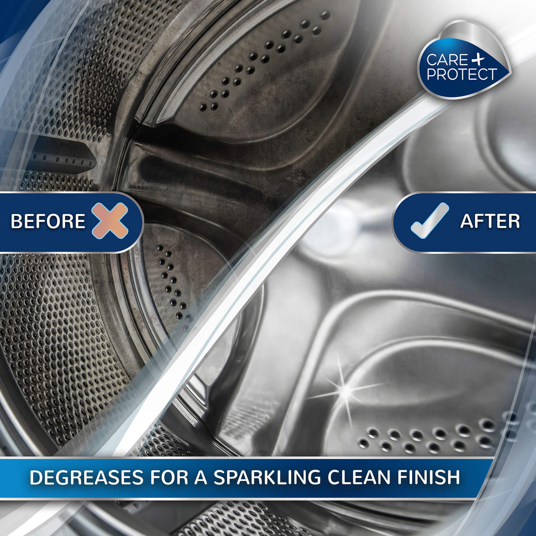 Degreases for a sparkling clean finish