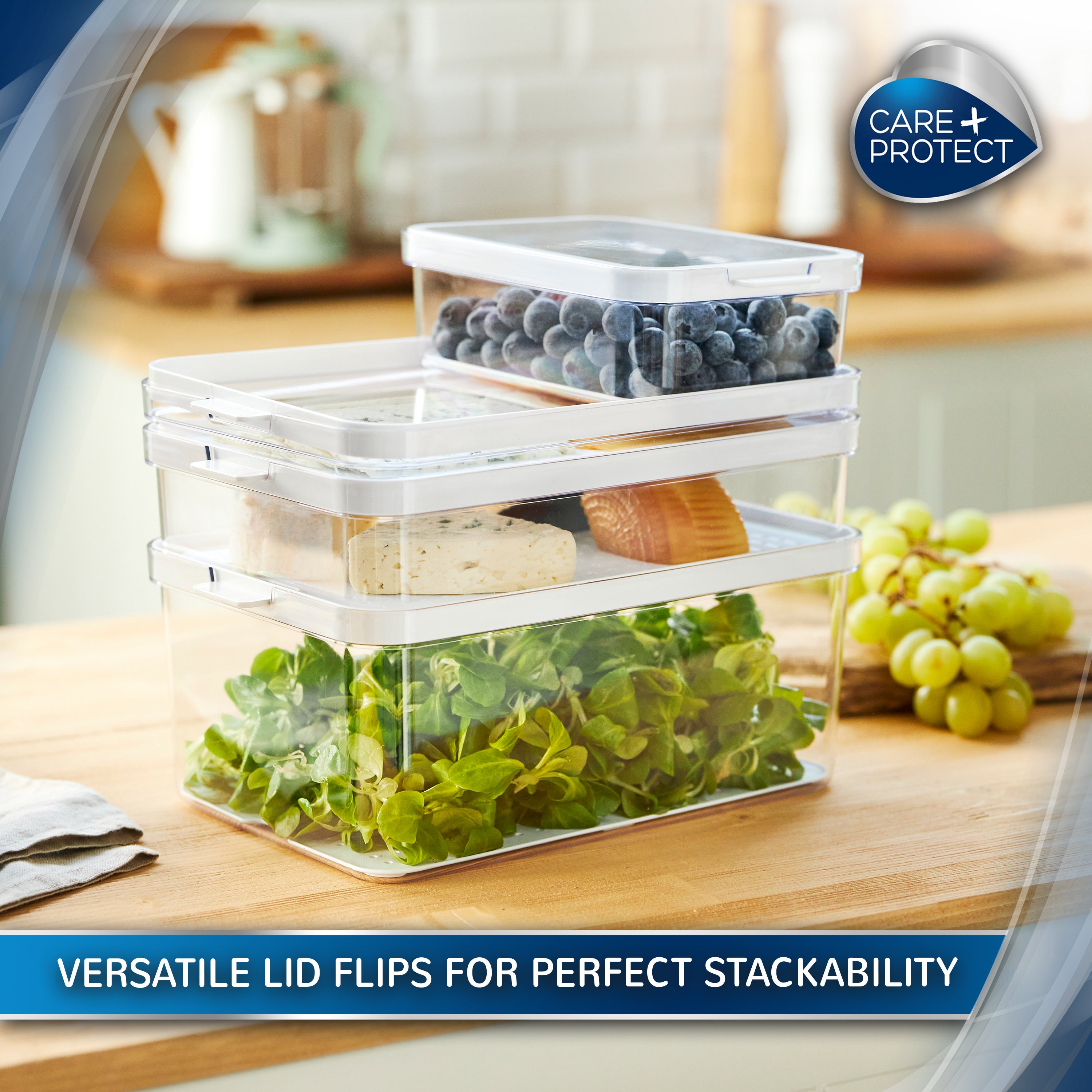 Care + Protect Food Container, 2.15L