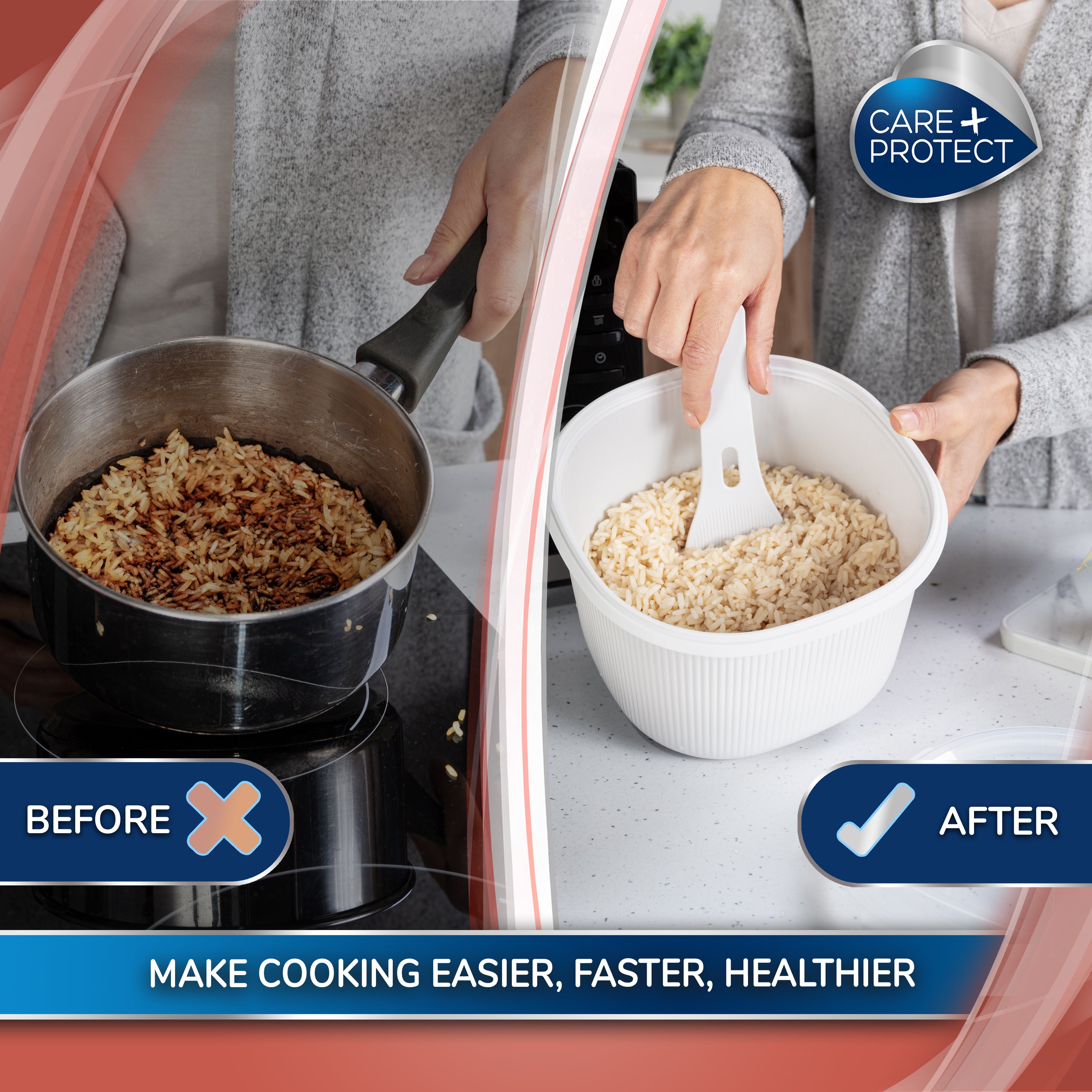 CARE + PROTECT Rice & Cereals Cooker