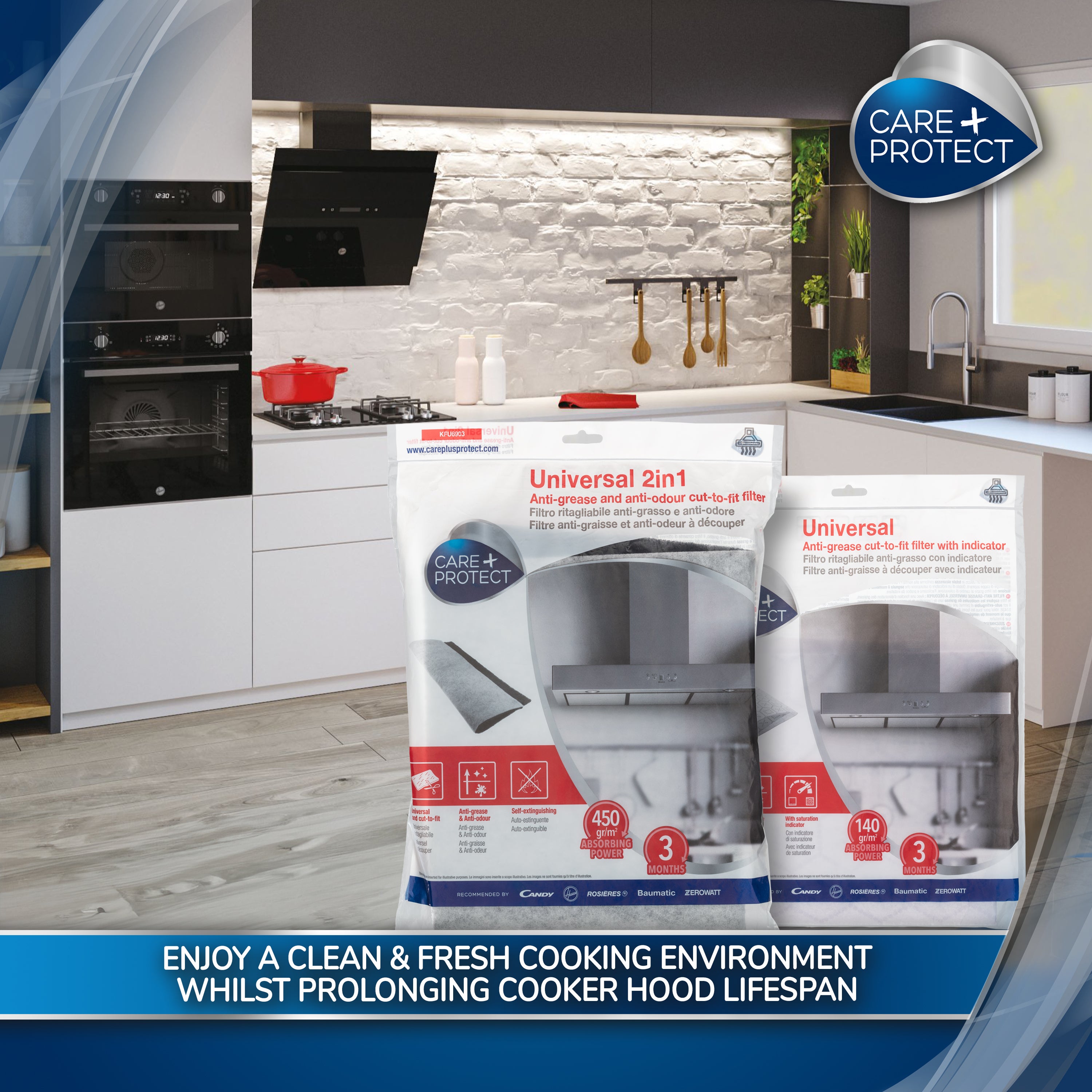 Universal Cut to Fit Hood Filter 400g/m2