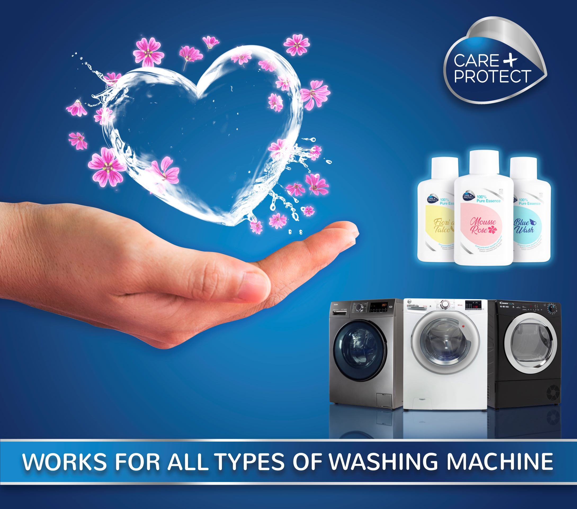 Clean Wash laundry perfume for washing machine 100ml/400ml