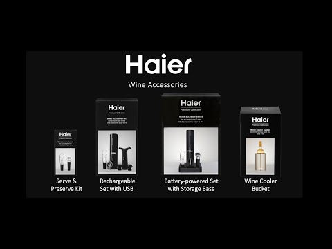 Haier Battery-Powered Electric Wine Set Video