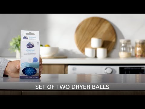 CARE + PROTECT Universal Dryer Balls, Soften the Fabrics, Facilitate Ironing, Lift and Separate the Laundry, Ensure a Uniform Drying, 2 Pieces