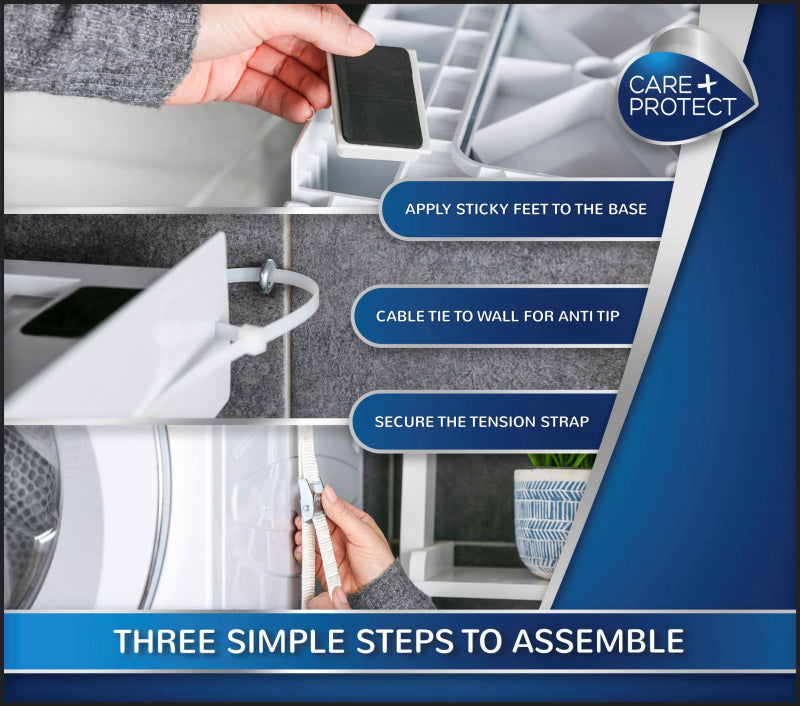 Universal Stacking Kit with Sliding Shelf fits most washing machines